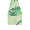 thumbnail image 4 of MKHERT Green Leaves Table Runner for Kitchen Wedding Party Home Decor 14x72 inch, 4 of 4