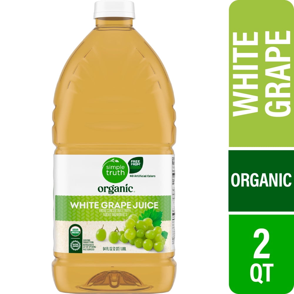 Simple Truth White Grape 100% Juice 64 fl oz - 3 Count
