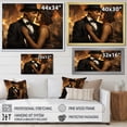 thumbnail image 4 of Designart "Harlem Renaissance African American Couple" People Framed Wall Art - Global Black African American Art Living Room Framed Canvas Art, 4 of 6