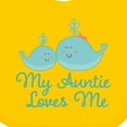 thumbnail image 4 of Inktastic My Auntie Loves Me Whale Boys or Girls Baby Bib, 4 of 4