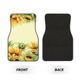 thumbnail image 2 of KLL Sunflowers On A Yellow Background Print Carpet Floor Mats for Cars, Auto Accessories Front & Rear Car Floor Mats Car Floor Foot Mat Sets of 4 Pieces, 2 of 7