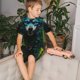 thumbnail image 4 of Balery Fluorescent Wolf Conjunto de Pijama Infantil de Manga Corta con Estampado – Ropa de Dormir de Algodón Suave-XX-Large, 4 of 6