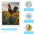 thumbnail image 3 of Diamond Art Kit for Adults, Rooster Sunflowers Wooden Fence Rural Scene Diamond Painting for Adults Beginners, 5D DIY Diamond Art Painting Kits, Colorful Diamond Painting Craft for Home Decor 12x16, 3 of 7