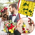 thumbnail image 2 of Jierger Clearance 25pcs Artificial Flower Foam Rose Real Touch Roses Flower Heads with Stem for DIY Wedding Bouquets Centerpieces Arrangements Party Home Decoration, 2 of 9