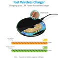thumbnail image 6 of Uscallm under $5 Wireless Charger, Ultra Thin Wireless Charger Fast Charging Pad Round Desktop Charging Station, Qi Certified Phone Charger Dock for iPhone Samsung Android, 6 of 6