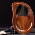 thumbnail image 4 of CHOK Gifts Mahogany 19 String Harp Lyre With Tune Wrench Spare Strings 2 Random Picks, 4 of 9
