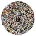 thumbnail image 2 of Calcomanías de vinilo realistas con diseño de dinosaurios, 50 unidades, impermeables, 2 of 2