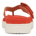 thumbnail image 5 of Vionic Women's Uptown Marin Toe Post Sandal Cherry Tomato Nubuck 9.5W, 5 of 10
