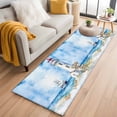 thumbnail image 2 of Rectangle Rug 2x6Ft Retro Coastal Seaside Landscape Soft Indoor Throw Rugs Carpets for Living Dining Bedroom Kids Room Non-Slip Playroom Crawl Rug Floor Mats Beach Lighthouse Sailboat, 2 of 9