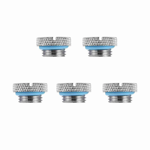 5 tapones roscados de latón G1/4 para sistema de refrigeración por agua de PC