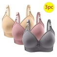 thumbnail image 2 of Posijego 3 Pack Wireless Bras for Women No Underwire Breathable Everyday Bra Comfort Wirefree Bra Full Coverage, 2 of 3