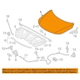 thumbnail image 3 of Fits 11-15 Sorento Front Hood Panel Assembly Primed Steel KI1230126 664001U000, 3 of 5