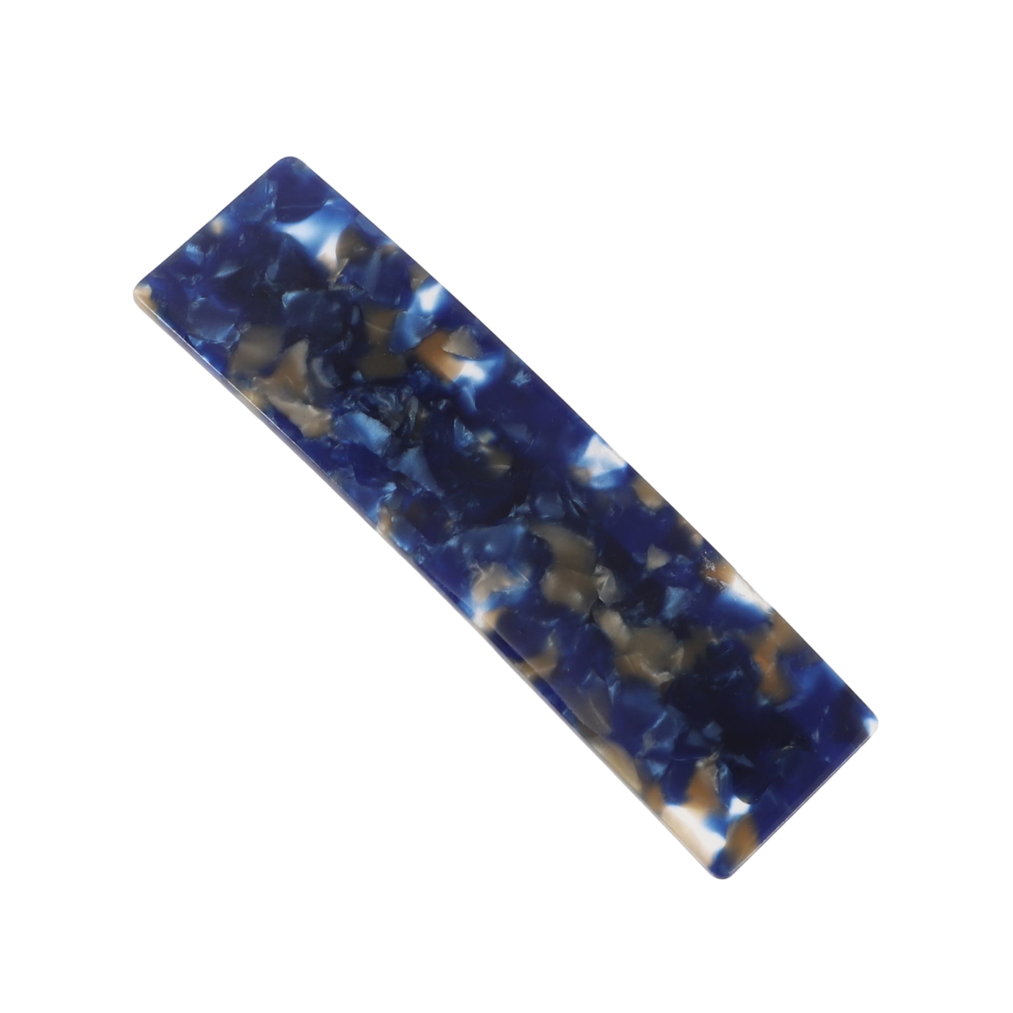 Unique Bargains Grace Square Hair Clips Hairdo Clip 3.46"x0.94"x0.71" Blue