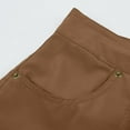thumbnail image 4 of Women's Loose Solid Color Mini Pant Summer Beach Shorts Buttons Short Hot Pants Cargo Shorts, 4 of 7