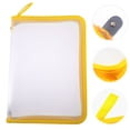 thumbnail image 2 of 1 Pc A4 Transparent Zipper File Bag Office Document Organizer Folder, 2 of 8