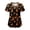 Black, variant on Scrub Tops Women V Neck Pumpkin Nursing Uniforms with Pockets Orange for Size M