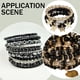 thumbnail image 5 of 1000 cuentas de perla negra de 6 mm, redondas de plástico, perlas de imitación redondas con agujeros, espaciador suelto., 5 of 7