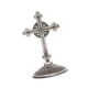 thumbnail image 4 of Figura de cruz de pie decorativa católica cristiana arte artesanía estatua de cruz para plata, 4 of 9