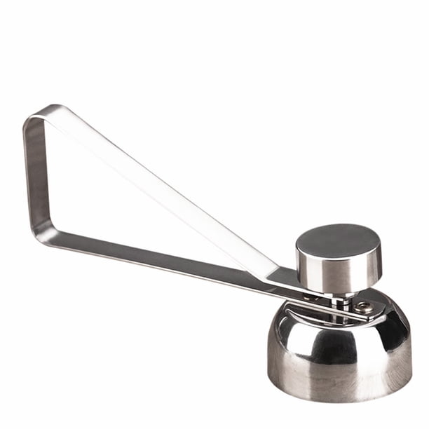 Cortador de Huevos de Acero Inoxidable - Abridor de Cáscaras para Huevos Cocidos/Crudos - Plateado, Fácil de Usar, Corta Cáscaras Rápidamente