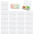 thumbnail image 1 of 24 PCS Hair Tie Organizer, Transparent Mini Storage Box, Rectangle Clear Plastic Storage Container, Portable Small Items Holder with Lid for Home, Offices, Business Trips, Travels, 1 of 7
