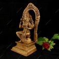 thumbnail image 3 of Pure Brass Raj Rajeshwari Devi Idol, Sculpture Religieuse Décoration Maison, Or, Style Moderne, Fait Main, Option Cadeau Parfait Festival, Occasions Idol - Lot de 1, 3 of 5