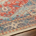 thumbnail image 5 of Hauteloom Oracabessa Wool Living Room, Bedroom Area Rug - Farmhouse - Blue, Brick Red, Coral - 8' x 10', 5 of 6