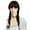 B, variant on SUEE Girls Kids Wednesday Addams Wig Long Black Braided Wig Halloween Party