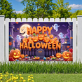thumbnail image 4 of Pumpkin Design Halloween Banner Decorative Ghost Design Fall Theme for Party Decoration Halloween Decor Spooky Event Indoor Celebration, 4 of 5