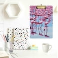 thumbnail image 4 of FMSHPON Flamingo Clipboard Hardboard Wood Nursing Clip Board and Pull for Standard A4 Letter 13x9 inches, 4 of 7