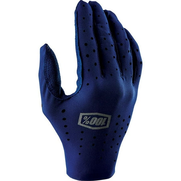 100% Sling Gloves - Navy, Full Finger, Medium