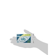 o.b. Tampons No Applicator, Unscented - 40ct, Applicator-Free Tampons Regular, Feminine Care, ob Tampon Regular, Period Products