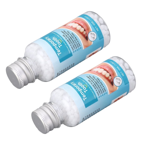Pegamento Para Reparación De Dientes, 2 Botellas Provisionales, Reemplazo De Restauración, Pegamento Temporal Para Dientes Rotos
