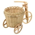thumbnail image 3 of MLINS Woven Storage Basket Flower Basket Handmade Basket Child 24x18cm Yellow, 3 of 8