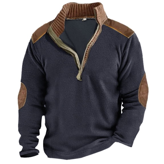 Sweatshirt for Men Basic Crew Neck Hoodless Long Sleeve Pullover Everyday Comfort Top