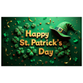 thumbnail image 3 of St Patrick's Day Backdrop Party Supplies Holiday Background Celebration Green Decorations Festive Banner Event Photography Props Decor, 3 of 4