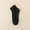 thumbnail image 6 of FAZVAOO Socks for Women Fuzzy Ankle Non Slip Velvet Thick Socks Black, 6 of 7