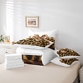 thumbnail image 6 of Feelyou Fashion Brown Bow Twin Bedding Sets 7pcs, Polkadots Cheetah Print Comforter Set, 6 of 8