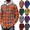 Orange, variant on Frnrwgo Men's Plaid Hooded Shirt Jacket Lightweight Breathable Button Up Casual for Daily Outdoor