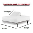 Top King Size Sheets for Sleep Number Bed (4 Pcs) 100 Microfiber