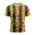 thumbnail image 4 of Resicozy Mardi Gras T-Shirt for Men 2026 Funny Printed Holiday Casual Shirt Fashion Crewneck Short Sleeve Shirts Orange L, 4 of 5