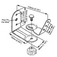 thumbnail image 3 of AMX BS-03 Swivel Speaker Mounts For Home Theater In Steel Black Sold In Pair, 3 of 4