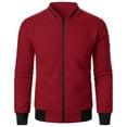 thumbnail image 5 of JTieacloth Men's Lightweight Jacket Casual Winter Warm Windbreaker Zip Up Coat, 5 of 6