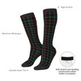 thumbnail image 4 of Fotbe Buffalo Plaid Dark Green Calcetas Divertidas Estampadas para Hombre y Mujer, Calcetas de Algodón hasta la Rodilla para Caminar, Correr, Enfermería y Embarazo, 4 of 6
