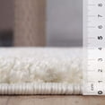 thumbnail image 4 of HomeRoots 486789 4 x 6 ft. Shag Stain Resistant Rectangle Area Rug, Silver, 4 of 8