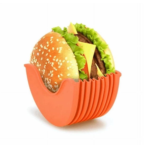 4 cajas fijas para hamburguesas, estante de almacenamiento para sándwiches, hamburguesa, Gel de sílice, caja de Hamburgo