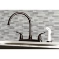 thumbnail image 4 of Kingston Brass KB795YL Yosemite 8-Inch Centerset Kitchen Faucet with Sprayer, Oil Rubbed Bronze, 4 of 5