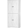 thumbnail image 3 of Farmhouse - Style Pantry Cabinet with 4 Barn Doors & Adjustable Shelves / Easy Storage for Spice Cans in Kitchen, 3 of 7