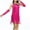Pink, variant on Women's One-Shoulder Sequined Wrap Dress Hip Waist Nightclub Stage Tassels Sequined Fringe Dress Red