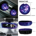thumbnail image 6 of Renewold Wolf Galaxy Violet 12 PCS Car Seat Cover Set with Front Car Seat Covers Steering Wheel Cover Seat Belt Cover Trash Can Armrest Cover Rear View Mirror Cover Coaster Keychain Air Vent Bag, 6 of 7