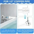 thumbnail image 7 of Tub Spout Adapter, Bathtub Faucet Spout Adapter Slip Fit for Copper, Universal Fits 1/2in Pipe, 1/2in IPS and 3/4in IPS, 7 of 7